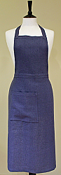 100% Linen Apron in French Blue