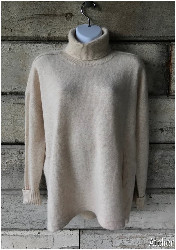 Polo Jumper with Pockets in Chalk