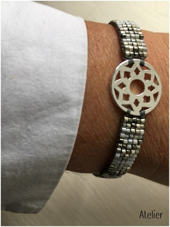 Small Japanese Bead Star Bracelet - Silver