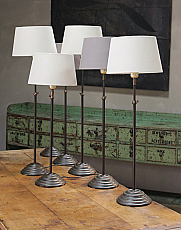 Elegant Extending Table Lamp with Taupe Linen Shade
